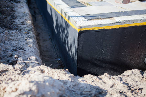 Residential Interior Drainage System installation at a Woodbury, MN home by SJ Waterproofing Pros
